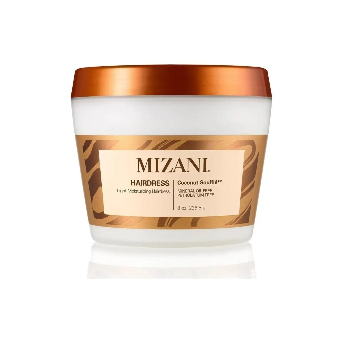 Mizani Coconut Souffle Hairdress Conditioner 240ml in container with copper-colored lid