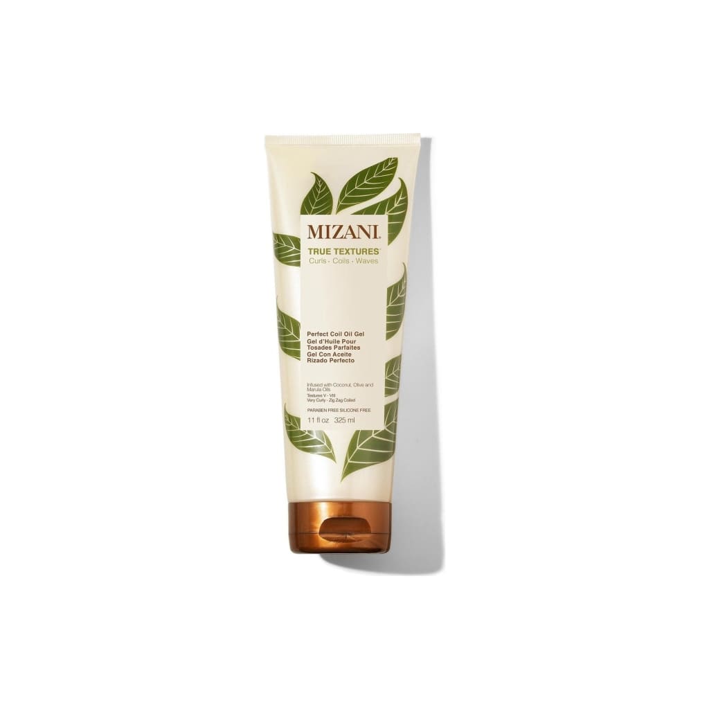 Mizani True Textures Perfect Coil Gel 325Ml with green leaf design