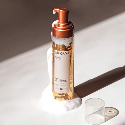 Mizani Treat & Style Styling Foam Wrap 250ml with copper pump dispenser