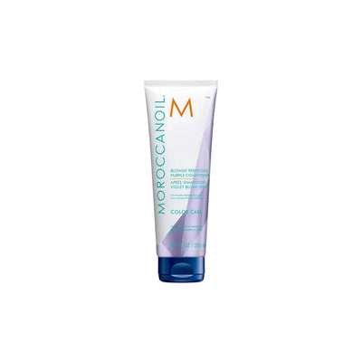 Moroccanoil Blonde Perfecting Purple Conditioner. Best purple shampoo for blondes. Hair Care Products.