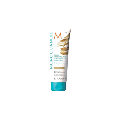 Moroccanoil Color Deposit Mask Champagne in blue and white packaging 200ml