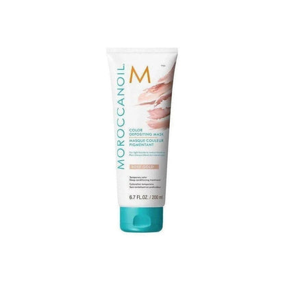 Moroccanoil Color Deposit Mask Rose Gold 200ml in white tube with teal cap