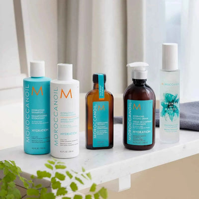 Moroccanoil Hydrating Shampoo safe for colour-treated hair — maintains vibrancy while deeply conditioning