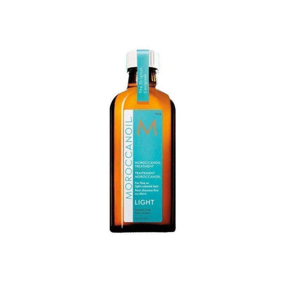 Moroccanoil Light Oil Treatment for Fine and Light-Coloured Hair 100ml offers hydration and shine for delicate hair.