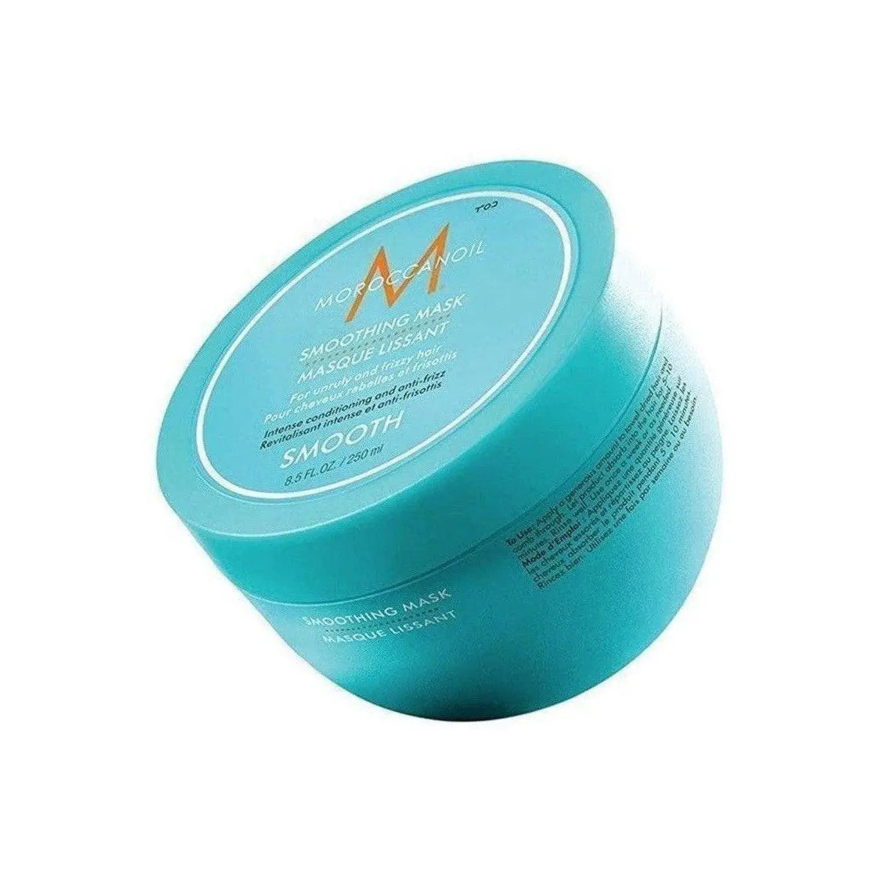 Turquoise Moroccanoil Smooth Conditioning Mask hair treatment for frizzy hair care products