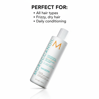 Moroccanoil smoothing conditioner bottle for all hair types frizzy dry hair daily conditioning