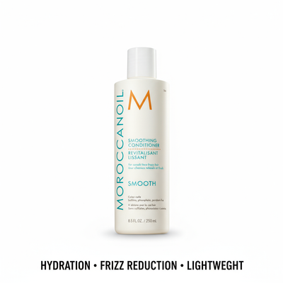 Moroccanoil Smoothing Shampoo and Conditioner used together — best anti-frizz system for all hair types