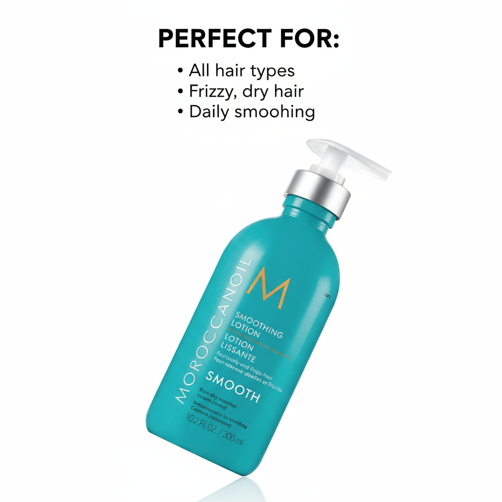 Moroccanoil Smoothing Lotion 300ml bottle for frizzy and dry hair daily smoothing treatment