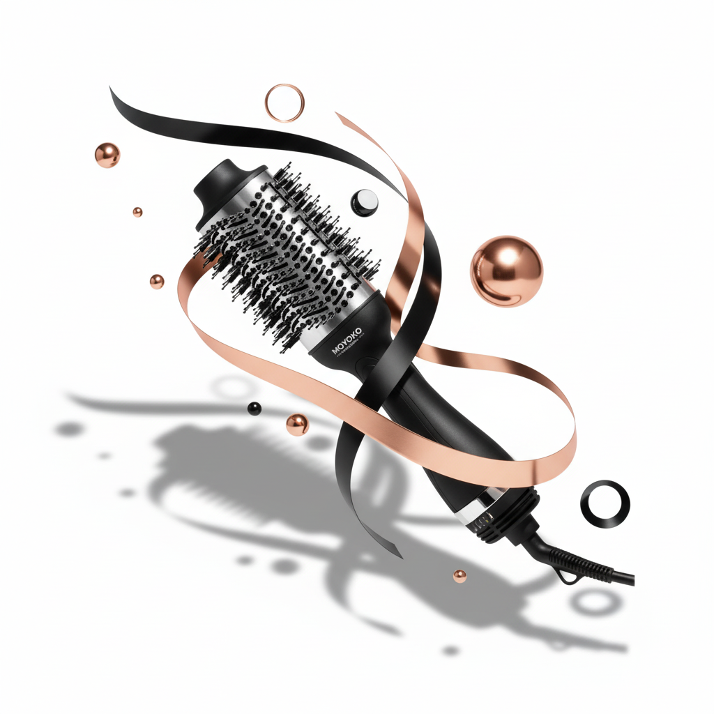 Moyoko Black Hot Air Brush - Low Angle