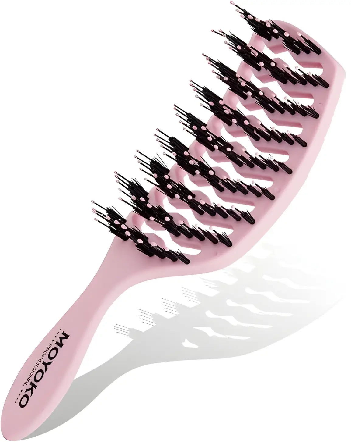 Moyoko Detangling Brush in Pastel Pink designed for effortless detangling in Cape Town