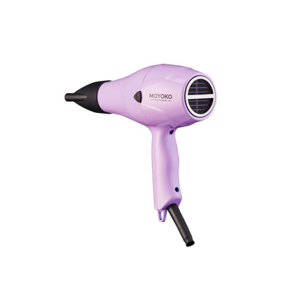 Moyoko E8 Hairdryer Lilac - Powerful Luxurious Blow-Dry Experience - Shampoo