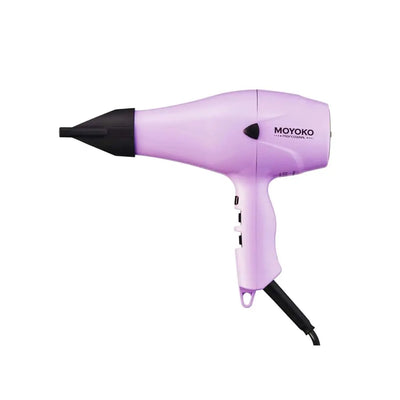 Lilac Hair Dryer by Moyoko: Professional Hair Styling Tool. Fast Drying, Frizz-Free Results.