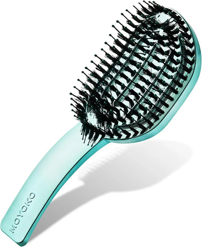 Moyoko Blue Chrome Detangling Hair Brush: Gentle, Scalp-Friendly Detangler
