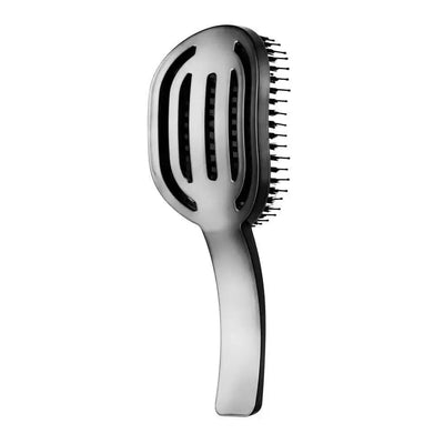 Moyoko Hailo Gun Chrome Detangling Brush | Hairbrush for Knot-Free Hair