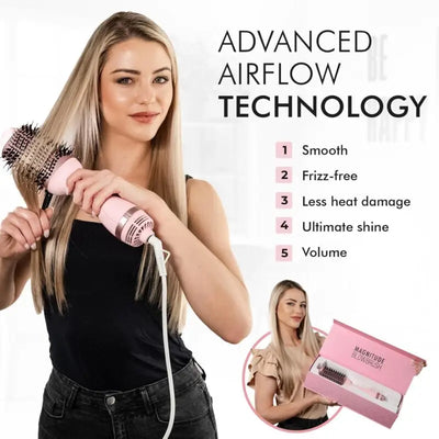 Hair Dryer Brush: Volume & Shine Styling Tool | Pink Blow Dryer Brush