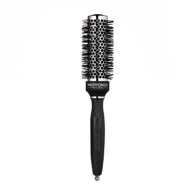 Moyoko Silver Arch 35mm Round Hair Brush | Blow Dry & Styling Brush for Volume & Shine