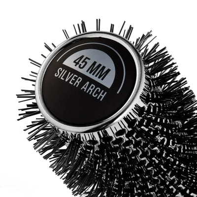 Moyoko Silver Arch Round Brush 45mm | Blow Dry Brush for Volume & Shine
