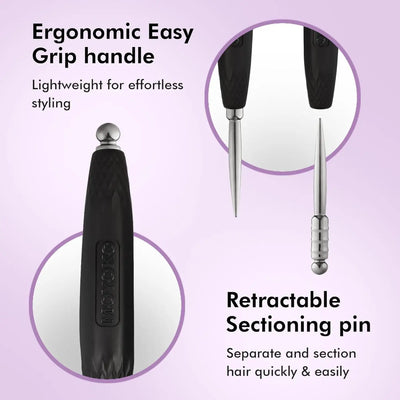 Hair Styling Tool: Ergonomic Handle & Retractable Sectioning Pin for Easy Hair Styling and Sectioning - Shop Now!