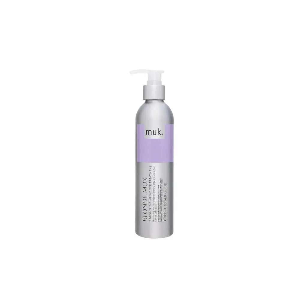 MUK Blonde Muk 1 Minute Treatment - 200ml silver pump bottle hair product