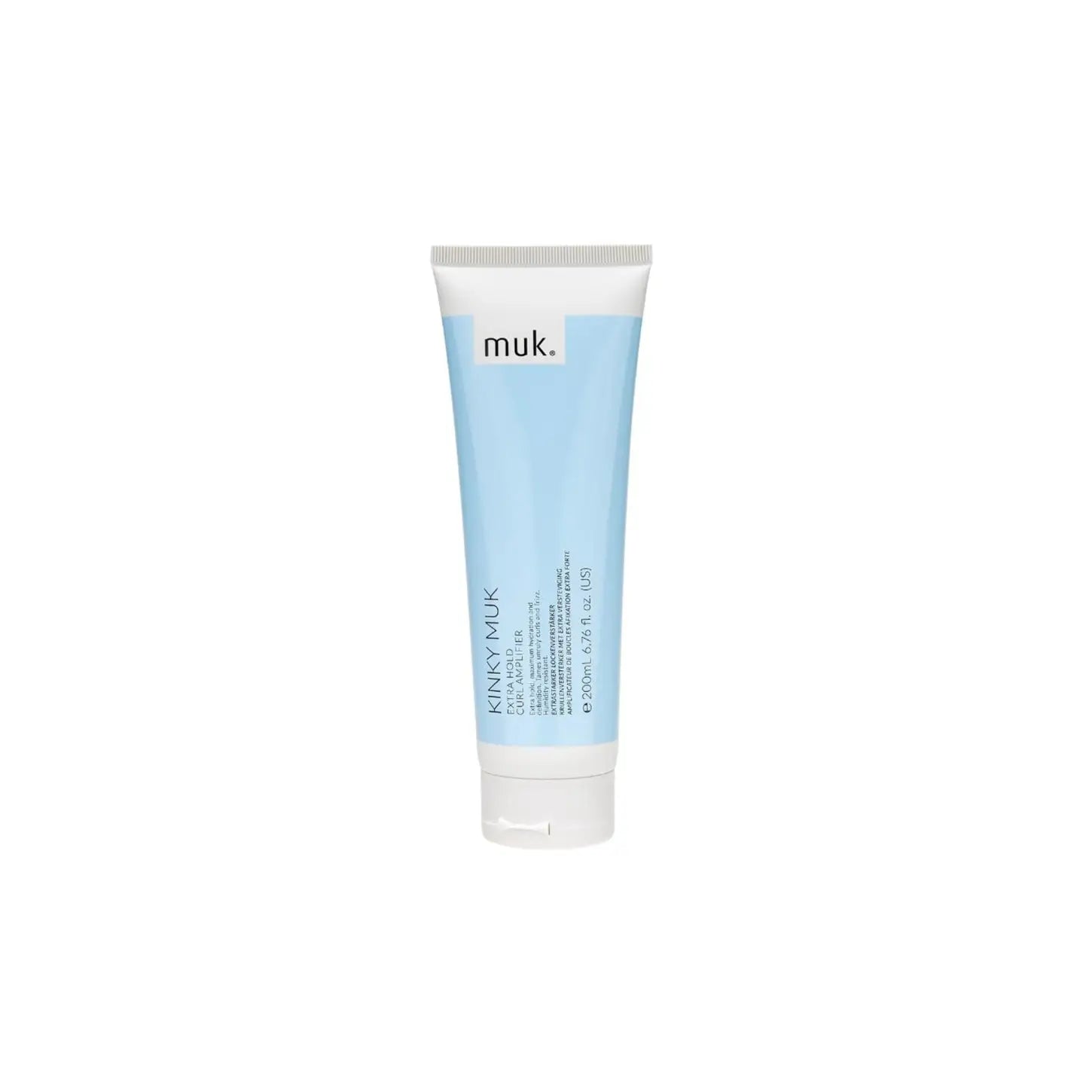 Light blue Muk Kinky Muk Extra Hold Curl Amplifier tube, 200ml for enhanced curl hold