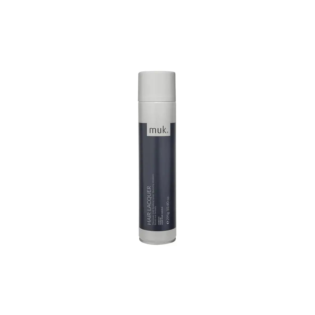 Cylindrical bottle of MUK Muk Hair Lacquer - 295G for exceptional hold