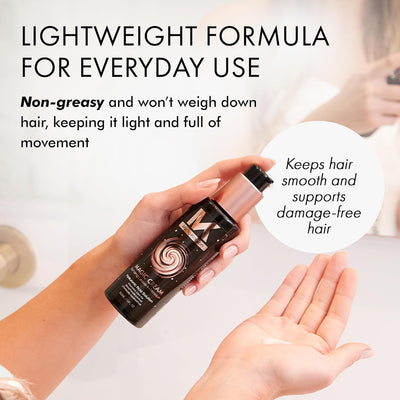 Mycro Keratin Magic Cream: Lightweight, non-greasy hair treatment for smooth, damage-free, and full-of-movement hair.