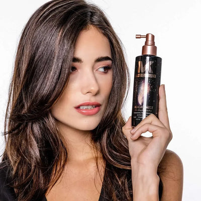Mycro Keratin Magic Mist: Bonding Protector for Hydrated, Detangled Hair. Shop Now for vibrant, protected hair with Hyaluronic Acid!