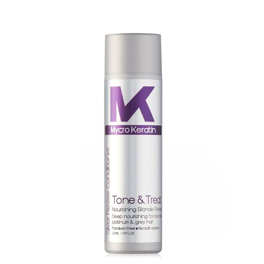 Mycro Keratin Tone & Treat Silver Conditioner 250ml for blonde hair treatment