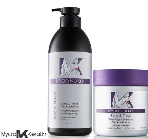 Mycro Keratin Tone & Treat 1 Liter Shampoo and 500ml Masque Bundle - Coffret - By Mycro Keratin - Shop