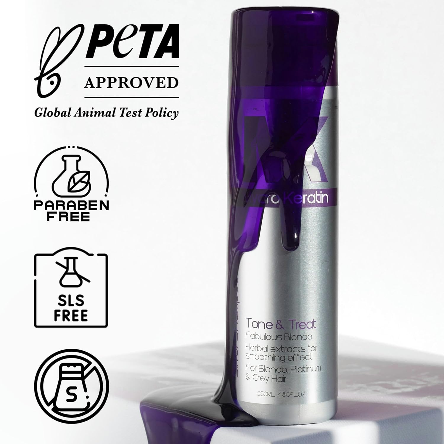 Mycro Keratin Tone&Treat Silver Shampoo 1L
