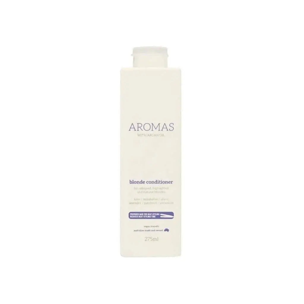 Nak Aromas Blonde Conditioner with Argan Oil 275ml - White Bottle with Gray Text