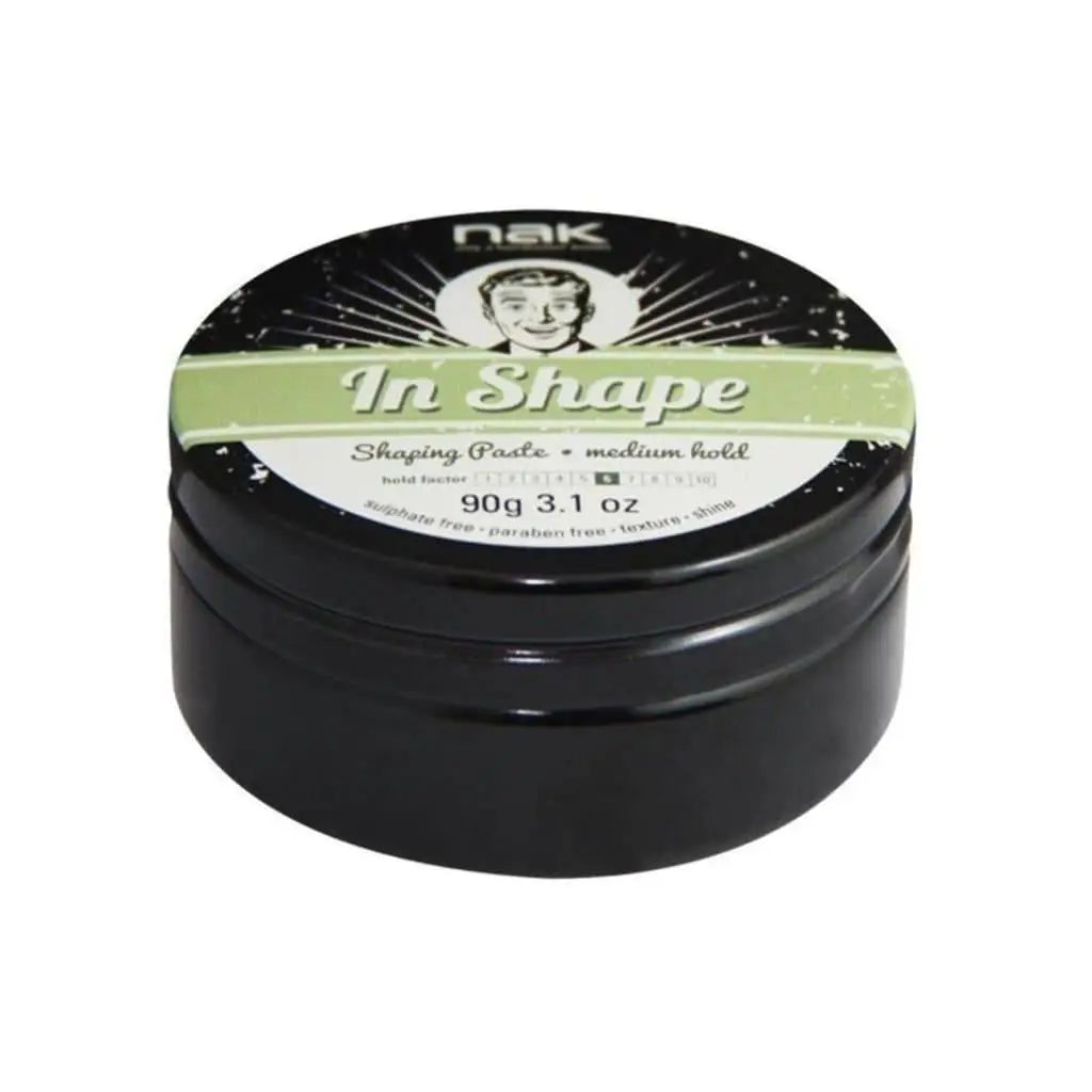 Nak In Shape Paste 90g shaping paste for medium hold and low shine finish, exceptional styling control