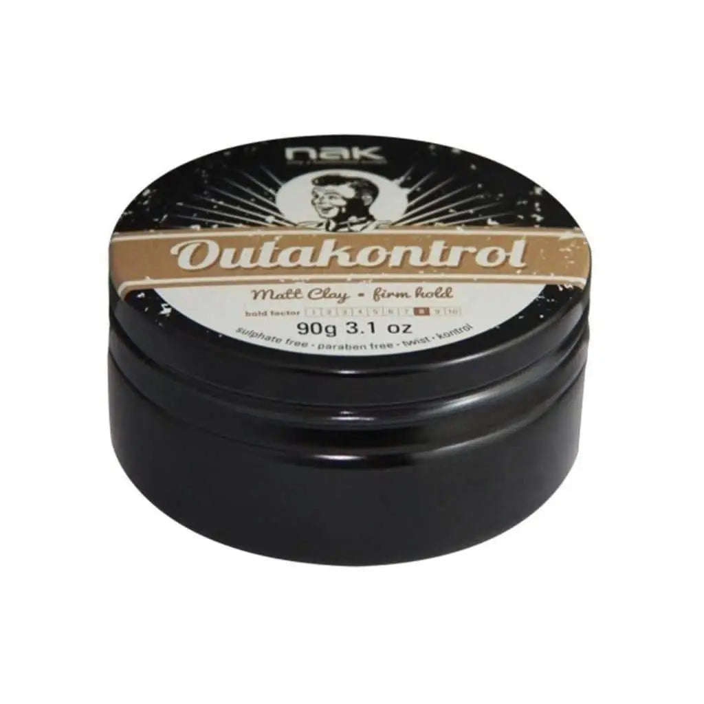 Nak Outakontrol Wax 90g - Firm Hold, Matte Finish hair styling product container