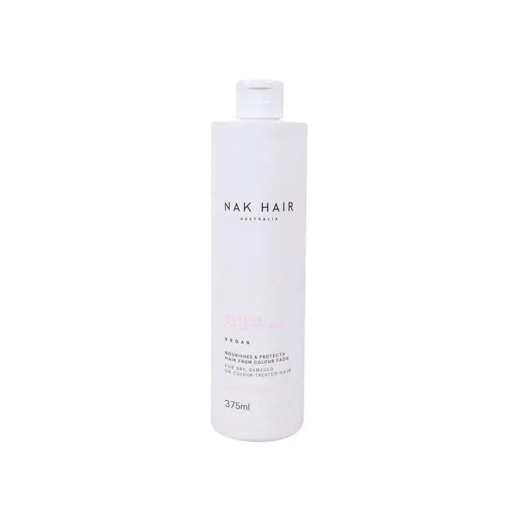 Nak Signatures Nourish Conditioner 375ml - Intense Moisturizing Vegan Hair Product in White Bottle