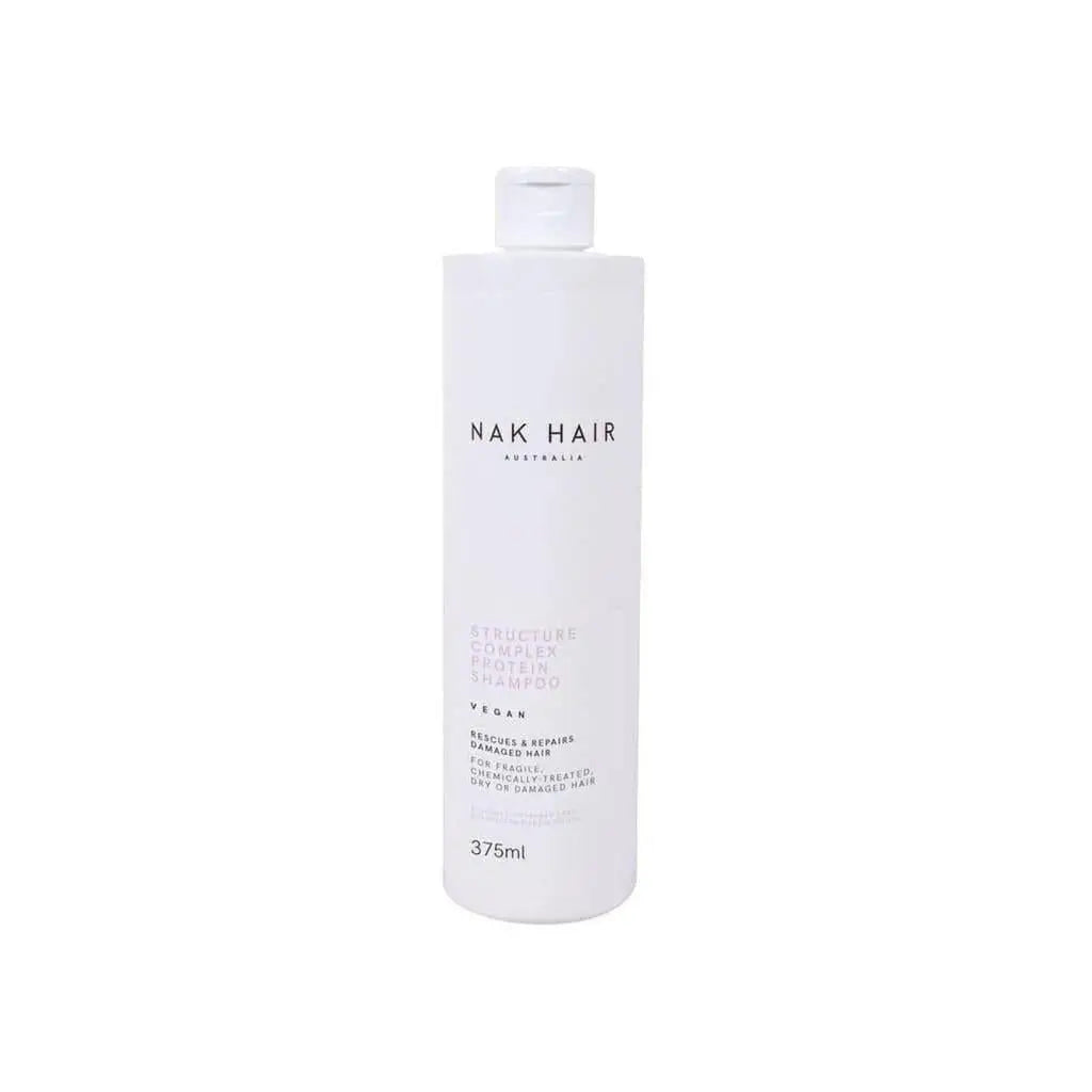 White bottle of Nak Signatures Structure Complex Shampoo 375ml hair product