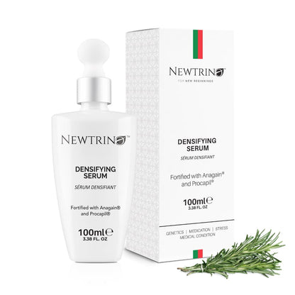 Newtrino 100ml Scalp Serum and Packaging Box for Individuals Struggling with Hair Density