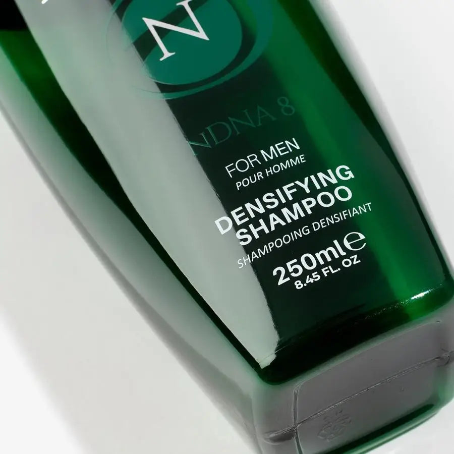 Green bottle of Newtrino 250ml Shampoo for Men nDNA 8 Sulfate/Sodium Chloride Free