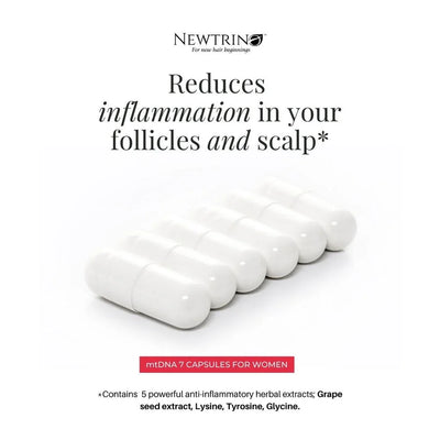 Newtrino Hair Loss Capsules for Women: Anti-Inflammatory Formula for Scalp & Follicle Health