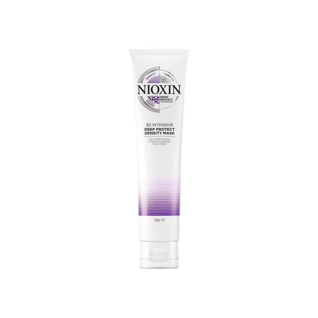 White tube of Nioxin Deep Protect Density Mask 150ml with purple gradient at the bottom