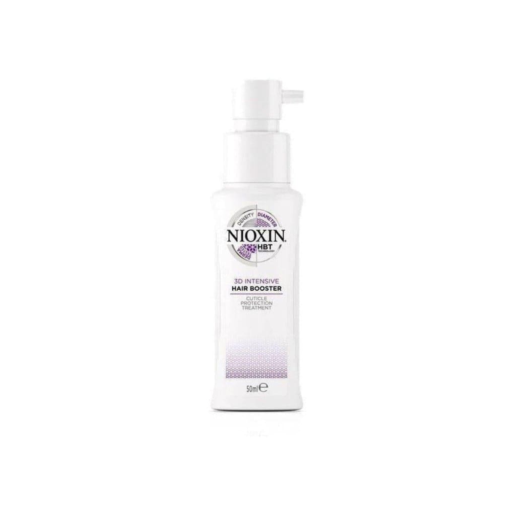 White bottle of Nioxin Hair Booster 50ml for advanced thin-looking hair