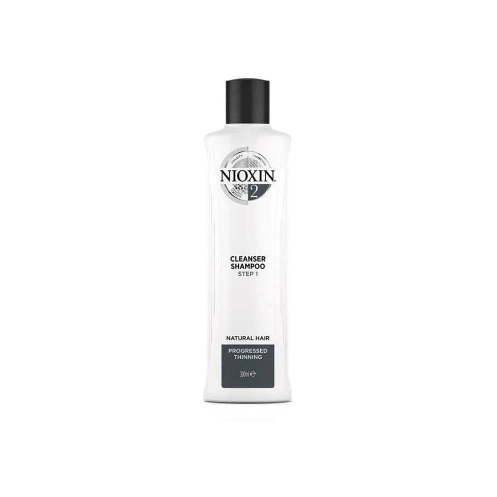 Nioxin System 2 Cleanser 300ml for Natural Hair with Noticeably Thinning Fine Strands