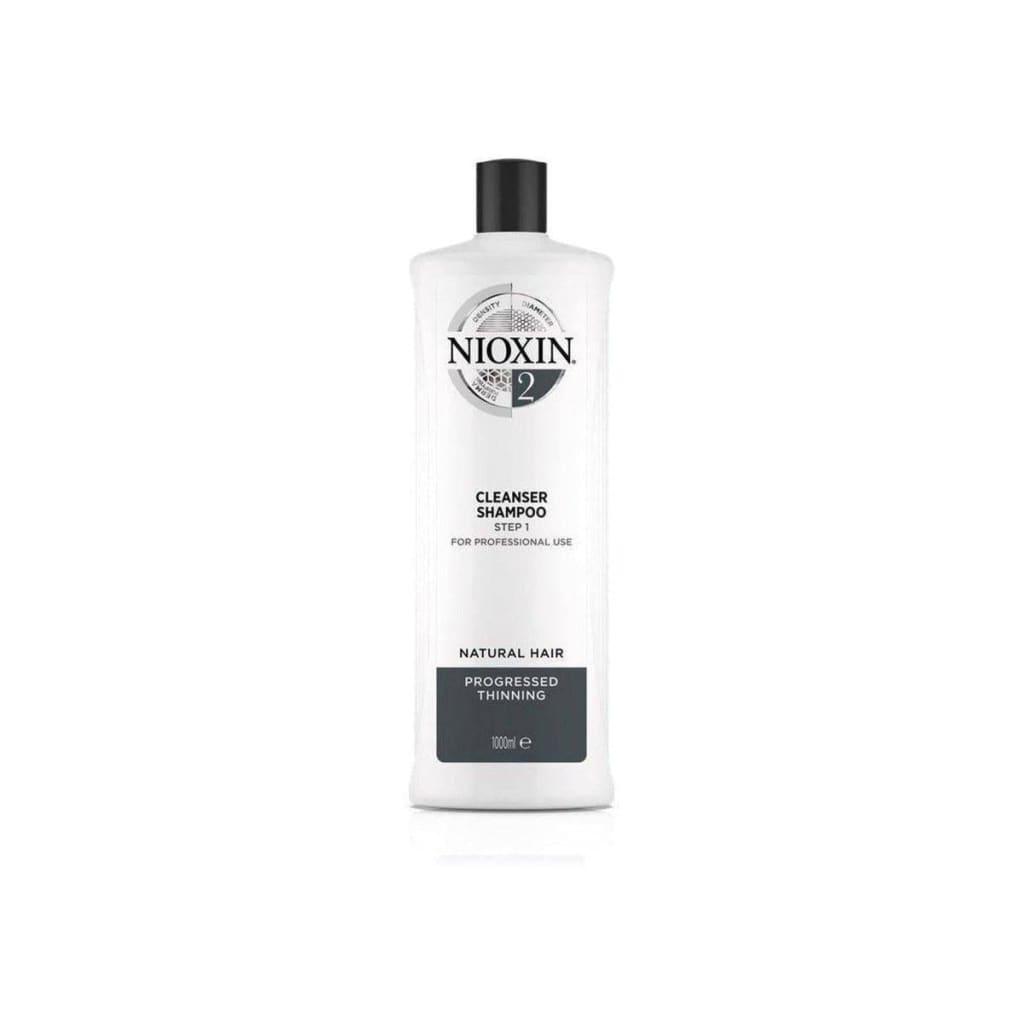 Nioxin System 2 Cleanser Shampoo 1000ml for healthier hair growth and revitalize thinning