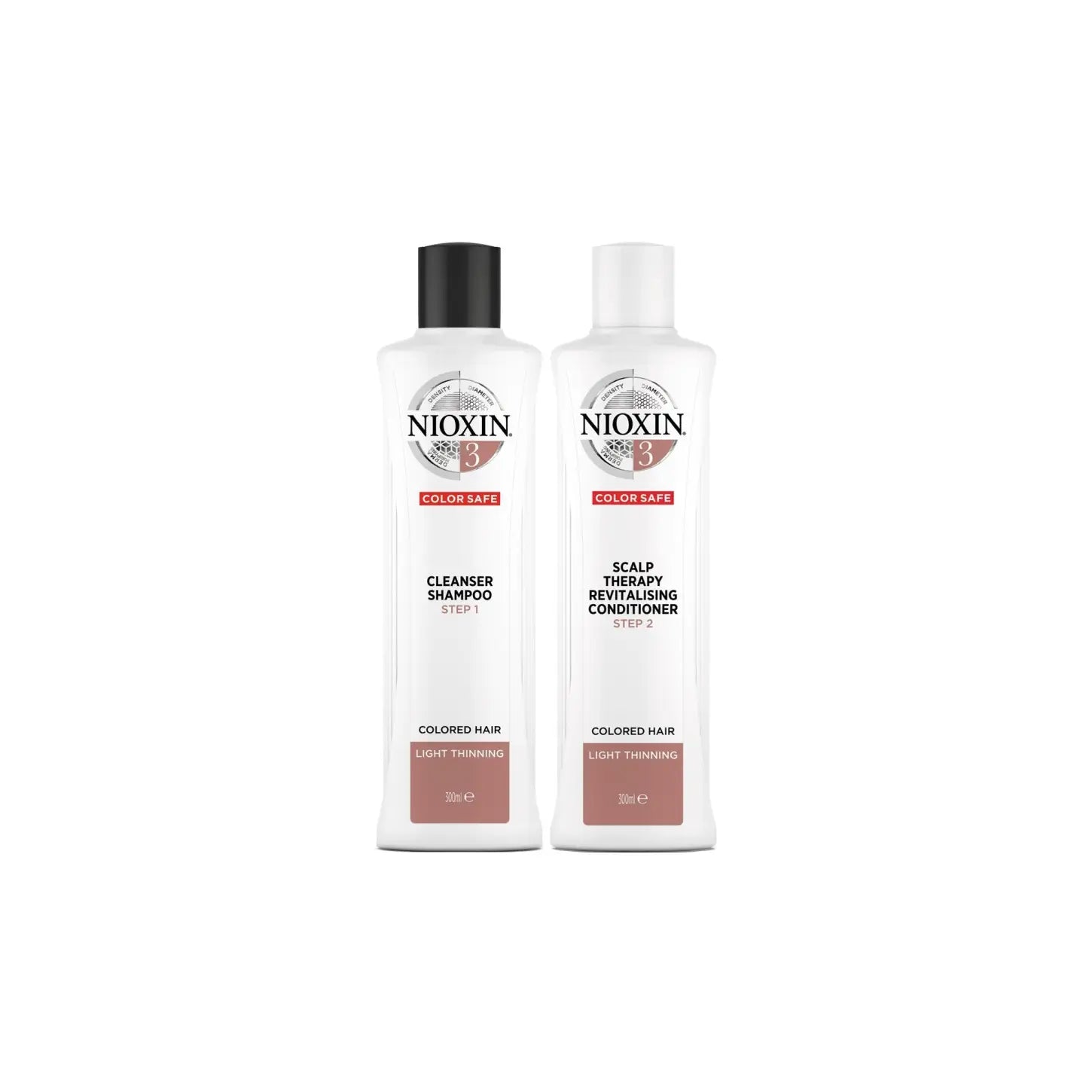 Nioxin System 3 Shampoo & Conditioner Set | Color Safe for Thinning Hair | Hair Care