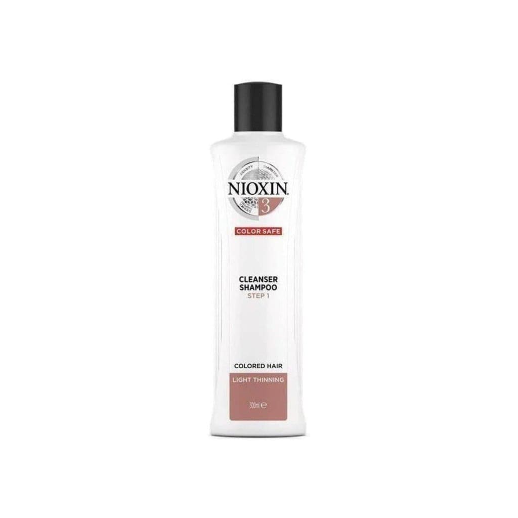 Nioxin System 3 Cleanser Shampoo 300ml for colored hair with light thinning