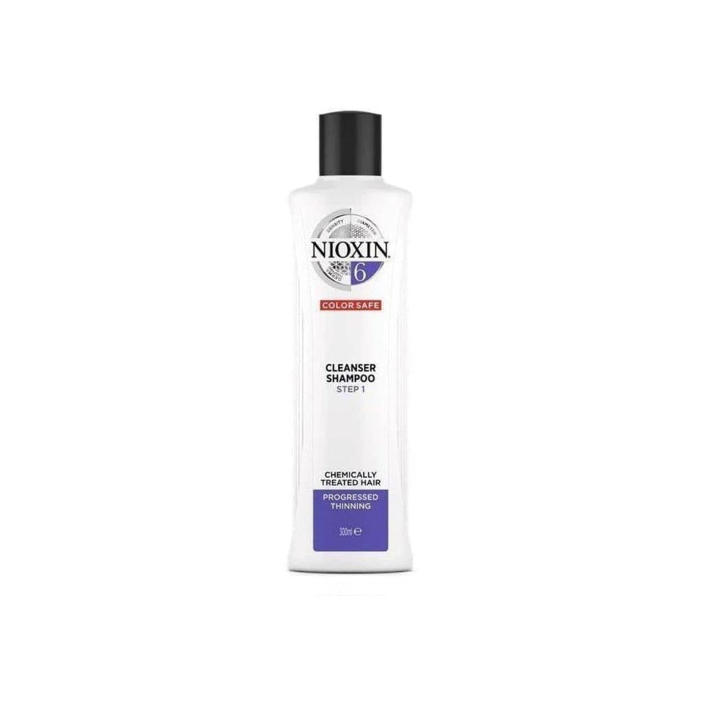 Nioxin System 6 Cleanser Shampoo 300ml for chemically treated hair with thinning