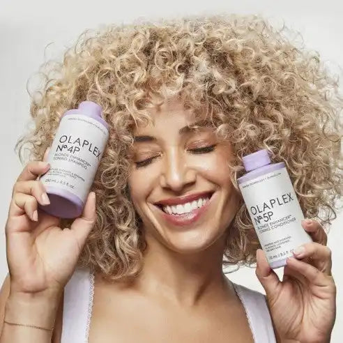 Olaplex blonde enhancing shampoo and conditioner.