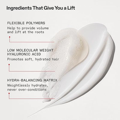Ingredients for Olaplex No.4 Bond Maintenance Shampoo with flexible polymers and hyaluronic acid for hair hydration
