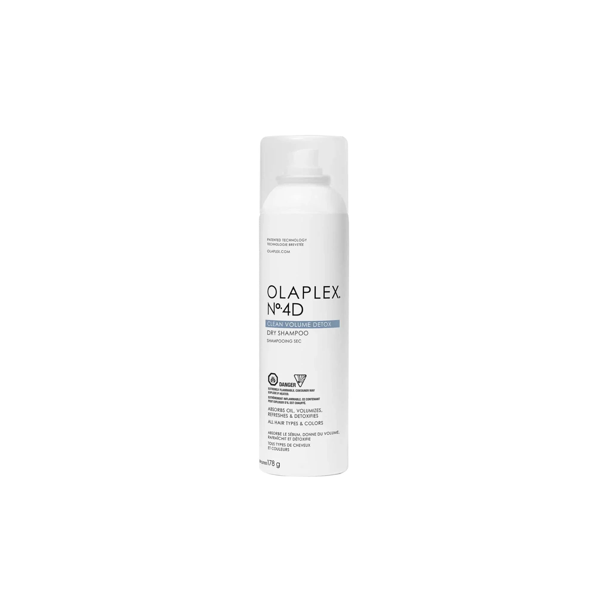 White bottle of Olaplex No. 4 Bond Maintenance Shampoo.