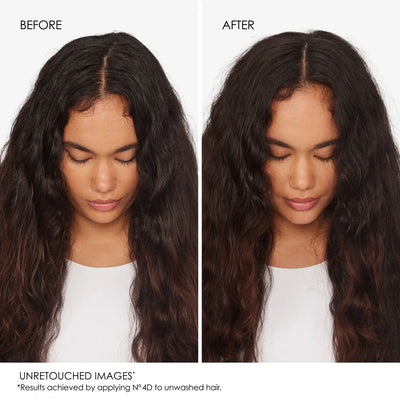 Olaplex: Before & After - Dark Wavy Hair with Volume Boost from Dry Shampoo