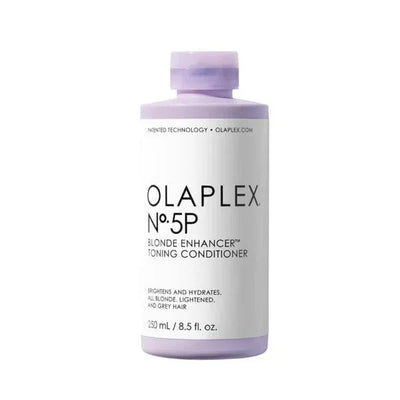 Olaplex No.5P Blonde Enhancer Toning Conditioner - 250ml. Purple Bottle for Lightened, Blonde, and Grey Hair. Hydrating & Brightening.